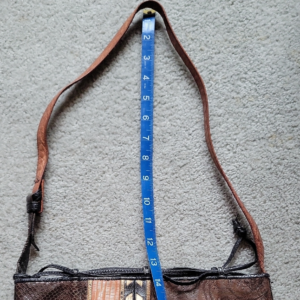 Patchwork Leather Shoulder Bag - image 5